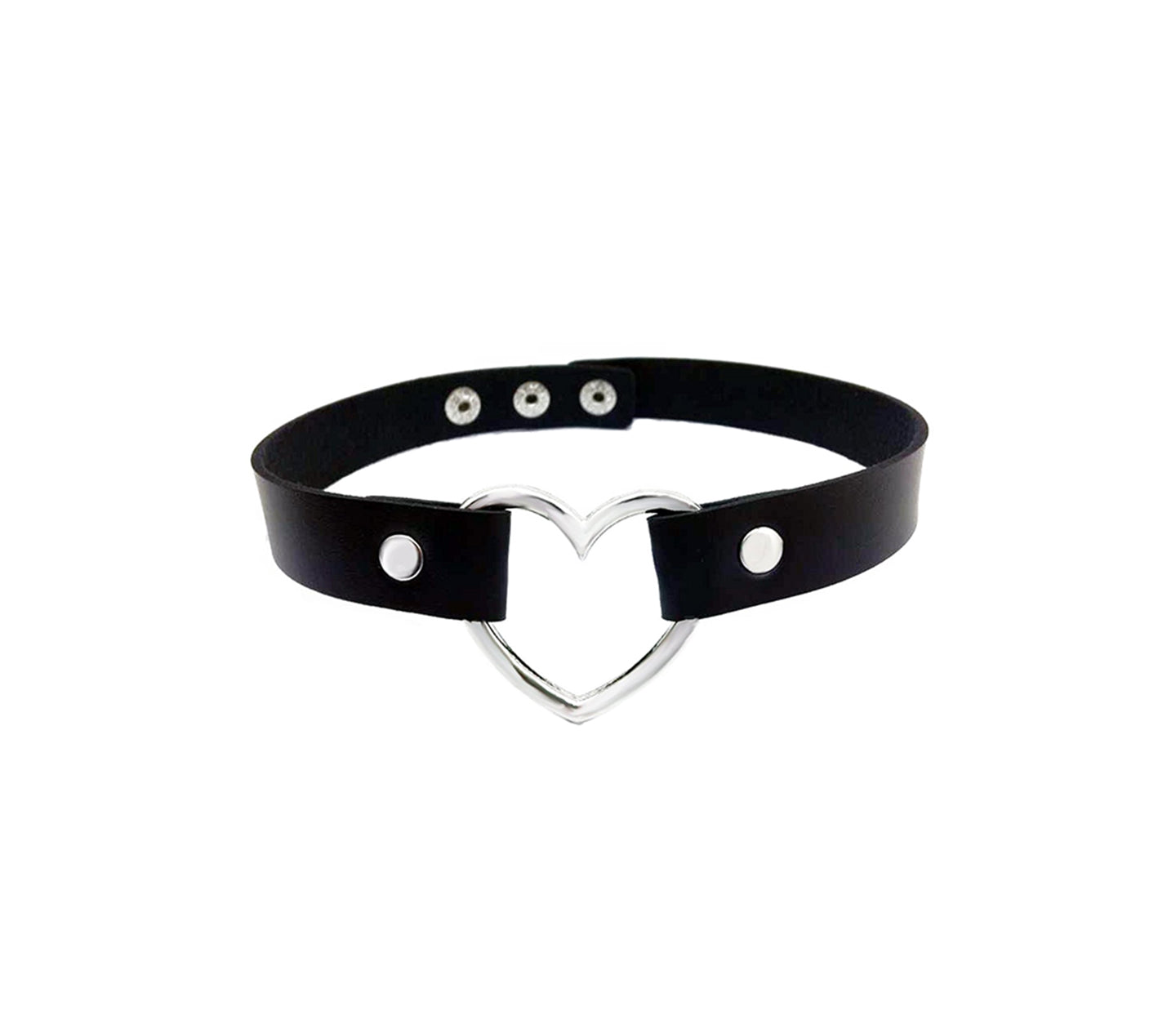 Black heart store choker